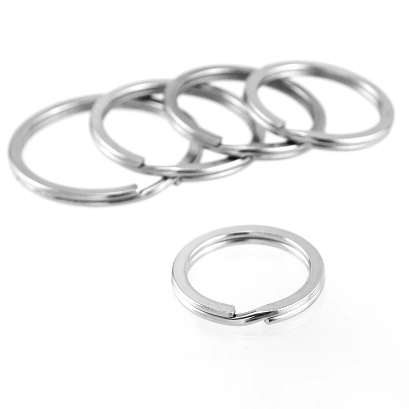 

Basic Key Chain 2mm Flat Wire Diameter Key Ring Outer Dia 25/28/30/32/35mm Stainless Steel Key Fob Accessories Wholesale 50pcs