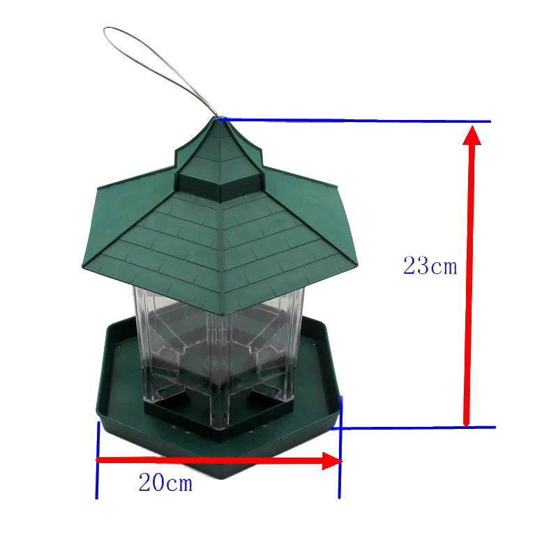 Кормушка для диких птиц в европейском стиле, кормушки для птиц, кормушки для птиц, контейнер для еды, подвесная беседка, кормушка для птиц