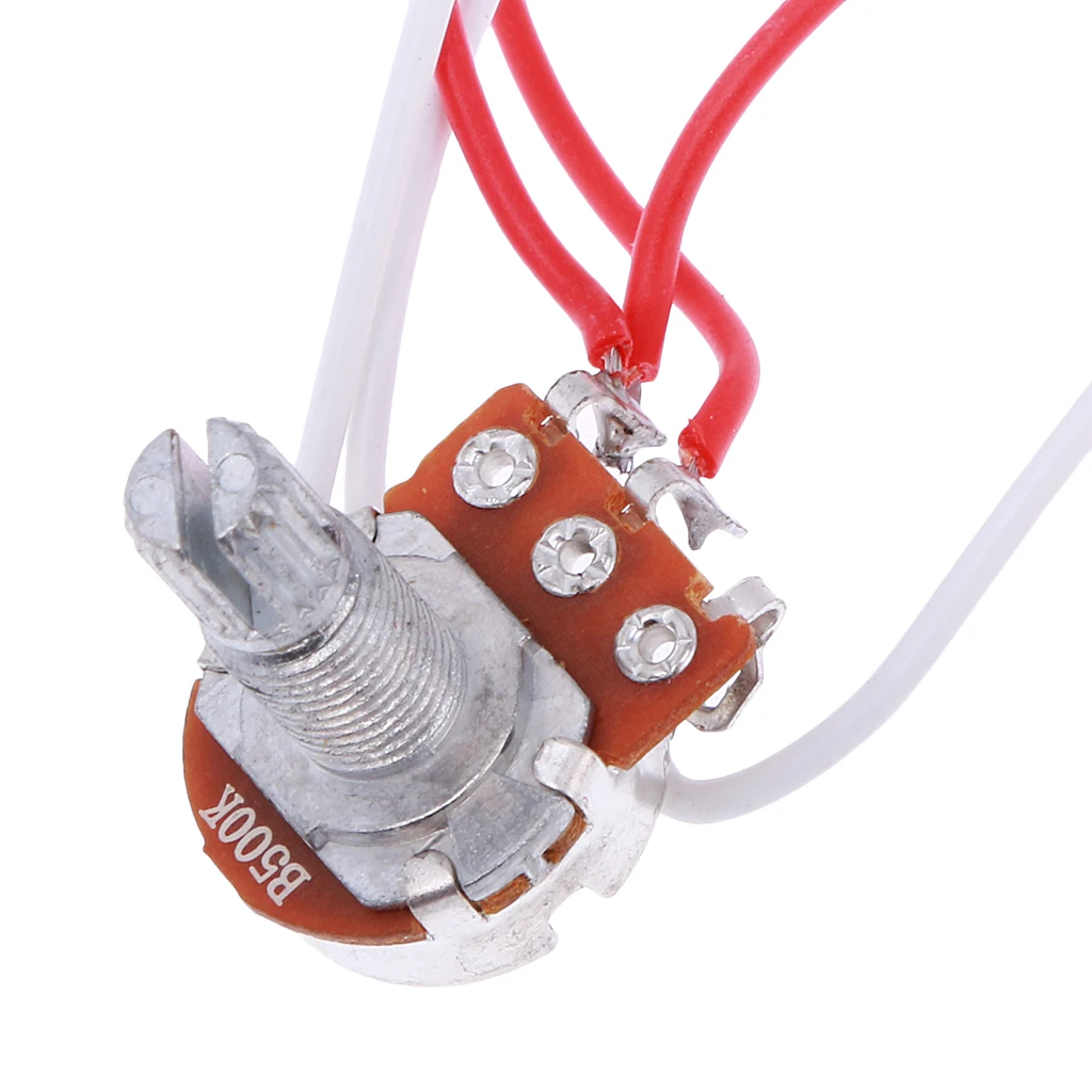 Tooyful Electric Guitar Bass Wiring Harness 3-Way Switch 1V1T with Active EQ Pickup Volume Tone Control Guitar Wiring Harness 