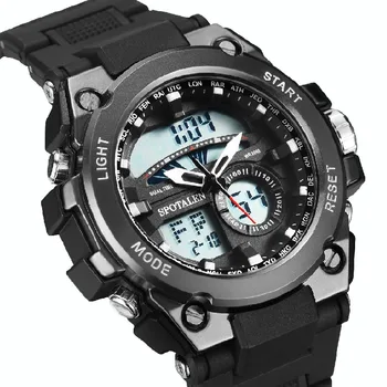 

Zegarek Meski Top Brand Luxury Dual Display Military Watch Men Sports Wrist Watch For Men Waterproof Meskie Erkek Kol Saati