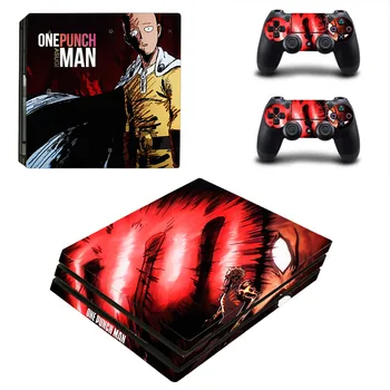 

One Punch Man Anime PS4 Pro Skin Sticker For Sony Playstation 4 Promotion Console & 2Pcs Controller Protection Film Stickers