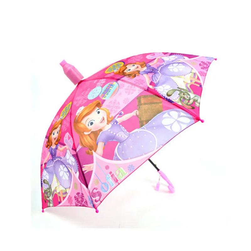 

Fashion Multi-purpose Rain And Sun Umbrella Kids Primary School Cartoon Pattern Long-Handle Princess Umbrellas Girl Umbrella