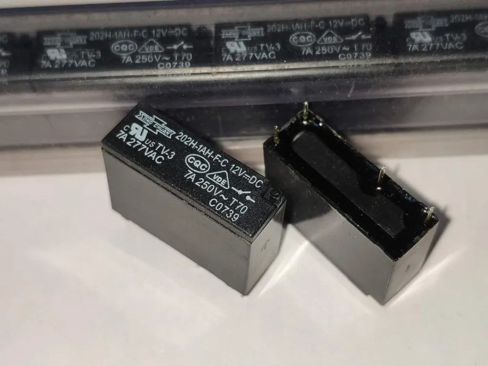 202H-1AH-F-C-12VDC Power Relay 7A 250VAC 12VDC T70 4 Pins | Обустройство дома