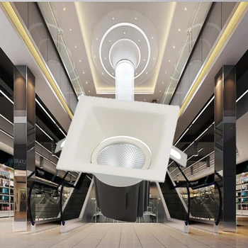 

8W Dimmable LED Downlight COB Ceiling Spot Light Square Recessed Indoor Ceiling led Lamp AC100-240V