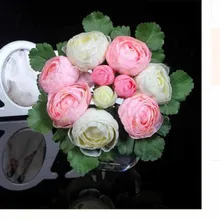10 штук чай букет цветов высокого класса моделирования Хуа Zhazi вырос свадьба поставок дома декабря