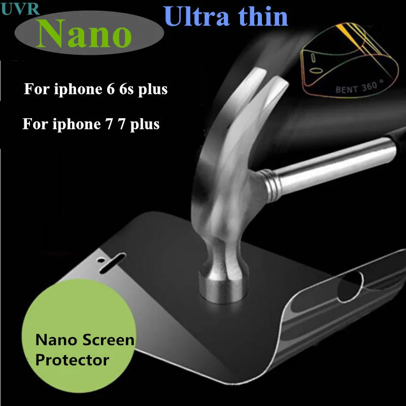 

UVR Nano Phone Screen Protectors Film More Protective For iPhone 6 6s Plus 7 Plus X Phone Film Protectors#