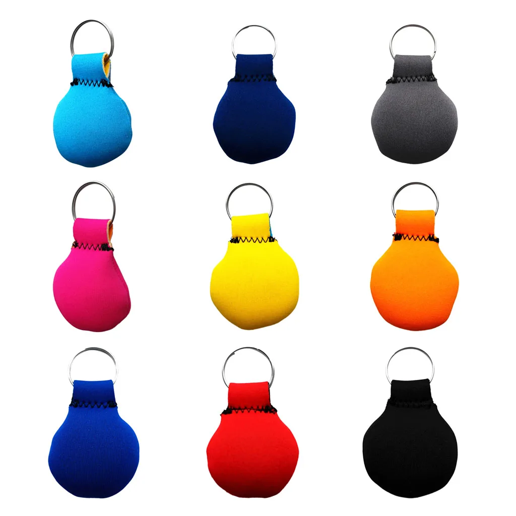 1 Pcs 9.5 cm Neoprene Round Ball Floating Keyring for Marine Boating Yachting Sailing Surfing Keychain Key Rings Watersports
