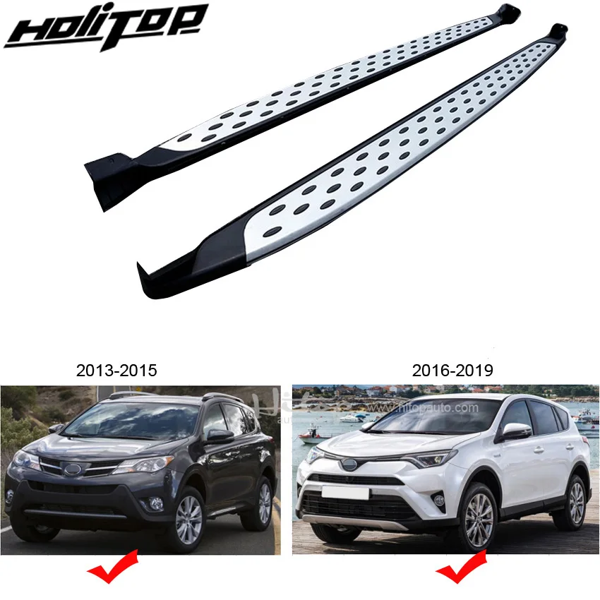 

New arrival OE side step bar nerf bar running board for Toyota RAV4 2013-2019,thicken Aviation Aluminum Alloy excellent material