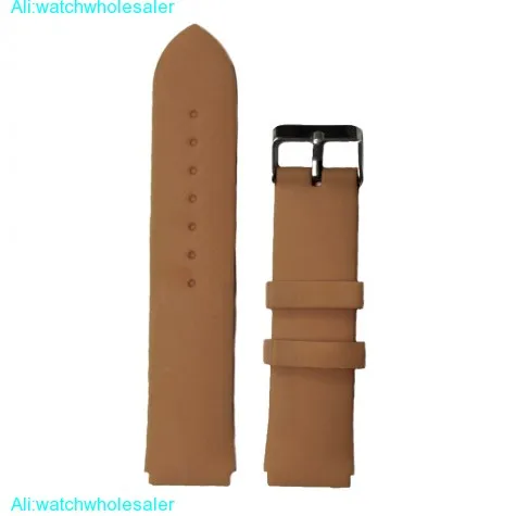 22mm Brown Color Silicone Jelly Rubber Ladies Men Watch Band Straps WB1061R22JB