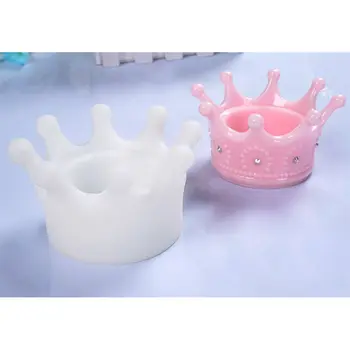

New DIY Storage Box Mold Crystal Epoxy Set Table Decoration Jewelry Three-dimensional Crown Molding Silicone Molds