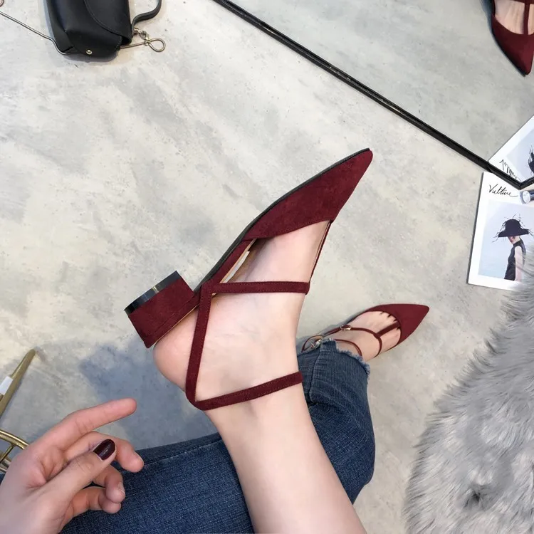 

2019 spring new fashion simple solid color high heels women comfortable wild point sexy single shoes.