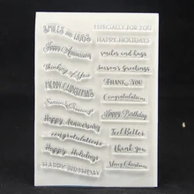 ZFPARTY баннер настроения прозрачный силиконовый штамп/печать для DIY скрапбукинга/фото декоративная открытка для альбома