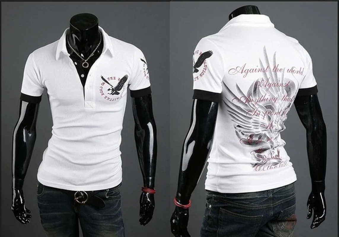 Zogaa Высококачественная Мужская рубашка поло Однотонная с коротким рукавом Camisa