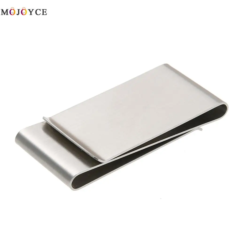 Stainless Steel Slim Double Sided Men Women font b Money b font font b Clip b