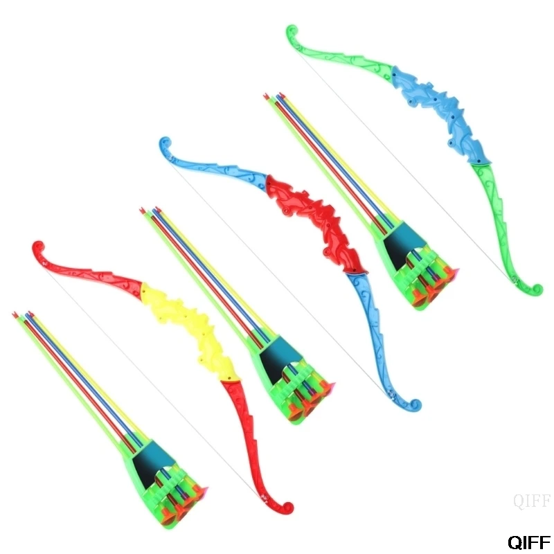 Спорт на открытом воздухе стрельба из лука игрушка лук с 4 шт Мягкие стрелы