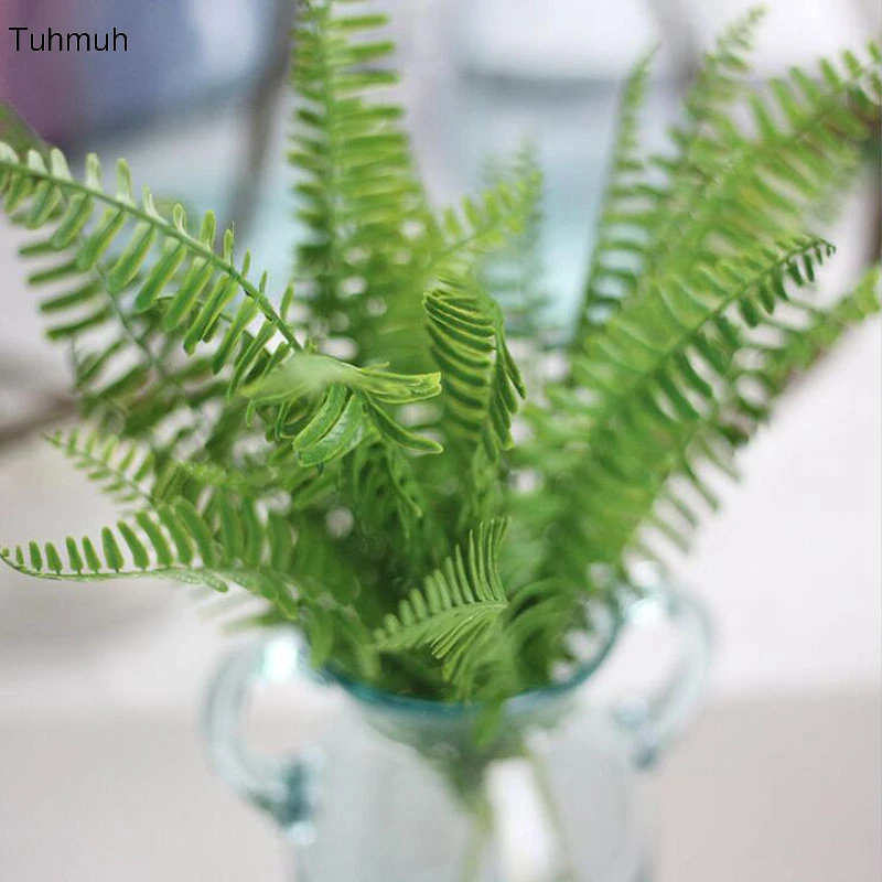 

10pcs PE Green Grass Artificial Plants For Plastic Flowers Household Store Rustic Decoration Clover Plant Wholesale