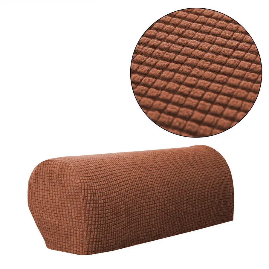 Модный диван подлокотники Эластичный 1 шт набор стул диван защитные устройства для рук стрейч моющиеся Сменные Чехлы 2 шт наборы - Цвет: Coffee