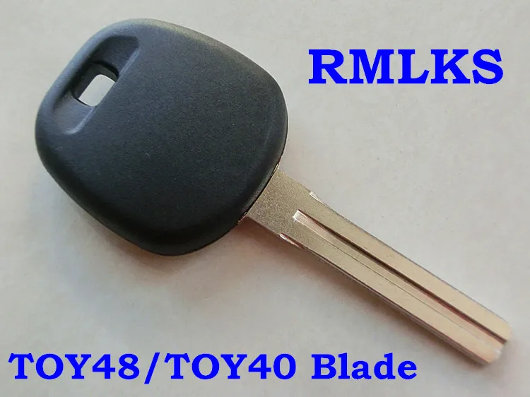 

RMLKS Replacement Transponder Key Fob Blanks TOY48 TOY40 Blade Fit For Lexus Transponder Key 4C 4D68 Chip Key Blade