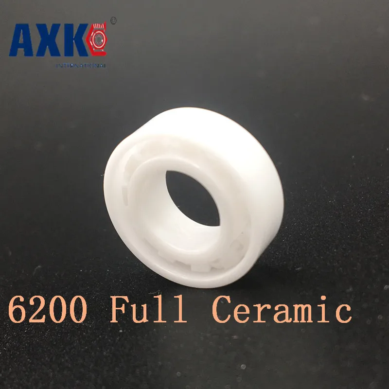 Axk 6200 Полный керамический подшипник (1 шт.) 10*30*9 мм Zro2 материал 6200ce полностью из