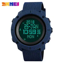 SKMEI Denim Dual Display Sports Wristwatches Men's Women Outdoor Compass 50M Waterprroof Military Watches Relogio Masculino 1430 SKMEI Denim Dual Display Sports Wristwatches Men's Women Outdoor Compass 50M Waterprroof Military Watches Relogio Masculino 1430
