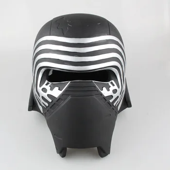 

2016 Hot !! Kylo Ren Mask Newest Star Wars 7 The Force Awakens Cosplay Cool PVC Head Helmet For Children adult Black with Mask