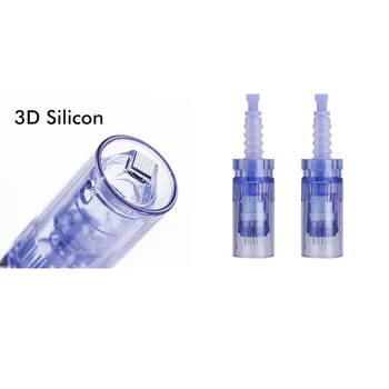 

50pcs 3D Silicon Electric A6 Derma Pen Needles, Bayonet Cartridge For MYM Auto Microneedle Dr. Pen Needle Tip for sensitive skin