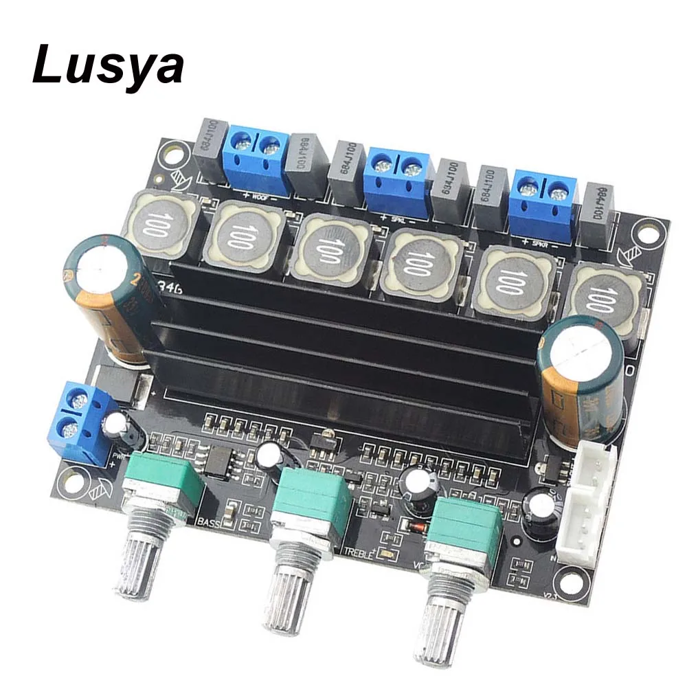 

TPA3116 High-Power Class D Digital 2.1 HIFI Amplifier Board Subwoof BASS Speaker Amplifier Board 50W*2+100W 10-25V G9-010