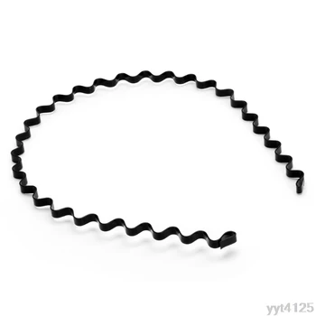 

Fashion Women Girls Black Spiral Wave Headband Hair Band Hoop Sport Accessories