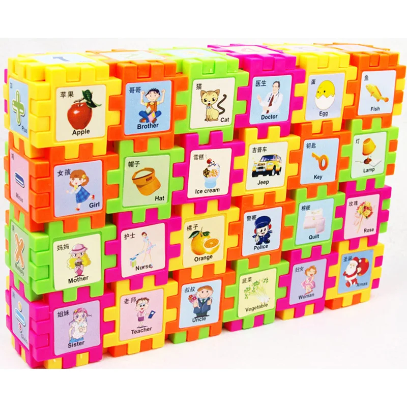 

68 PCS Baby Kids Figures fruit portrait Building Set Educational Learning Construction Developmental Toy Set 3d Puzzle