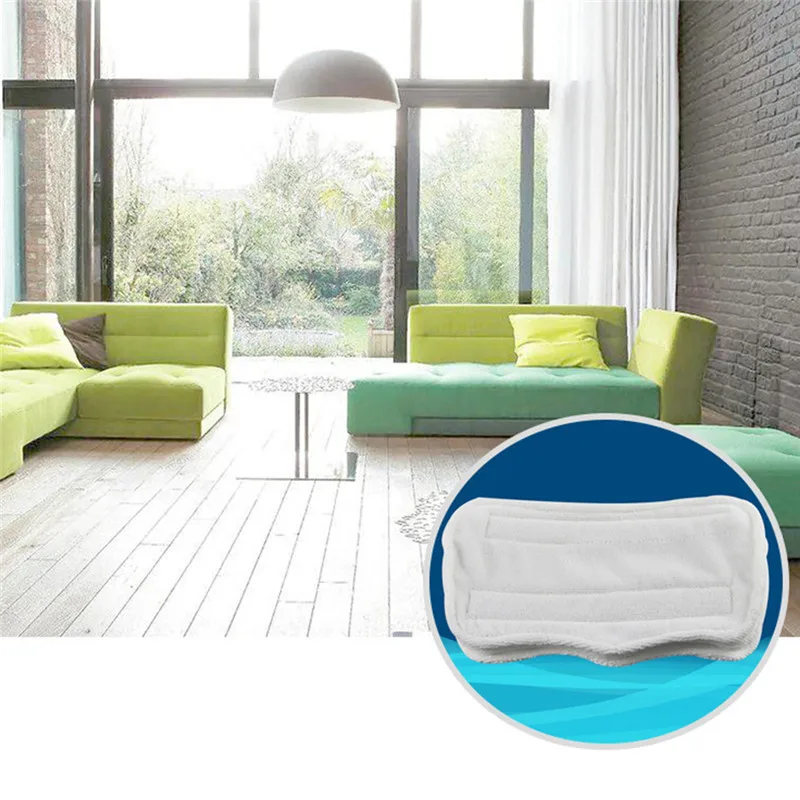 

2pcs/pack 28x16cm Replacement Pads For Shark Steam Mop Microfiber Machine Washable Cloths White Color