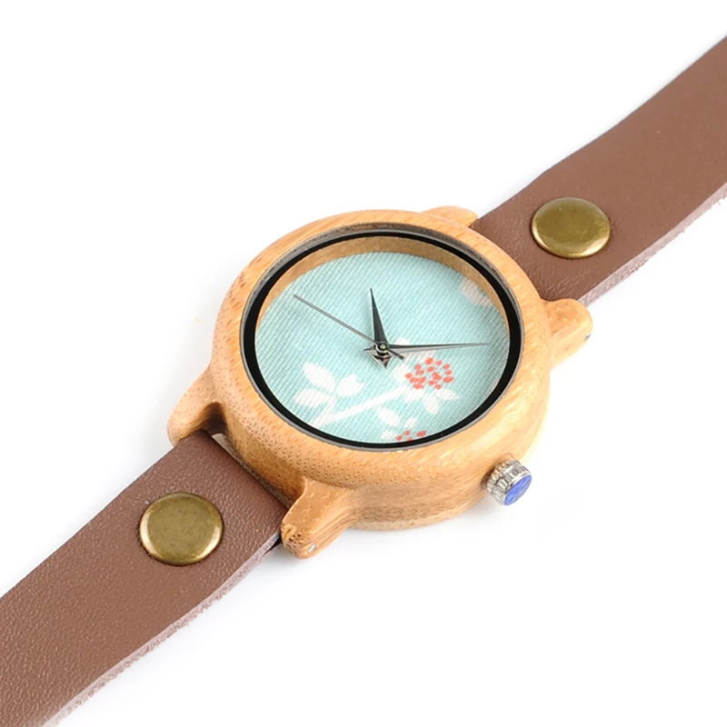 35mm BOBO BIRD Luxury Brand Women Wristwatches Wood Watch Female (3)