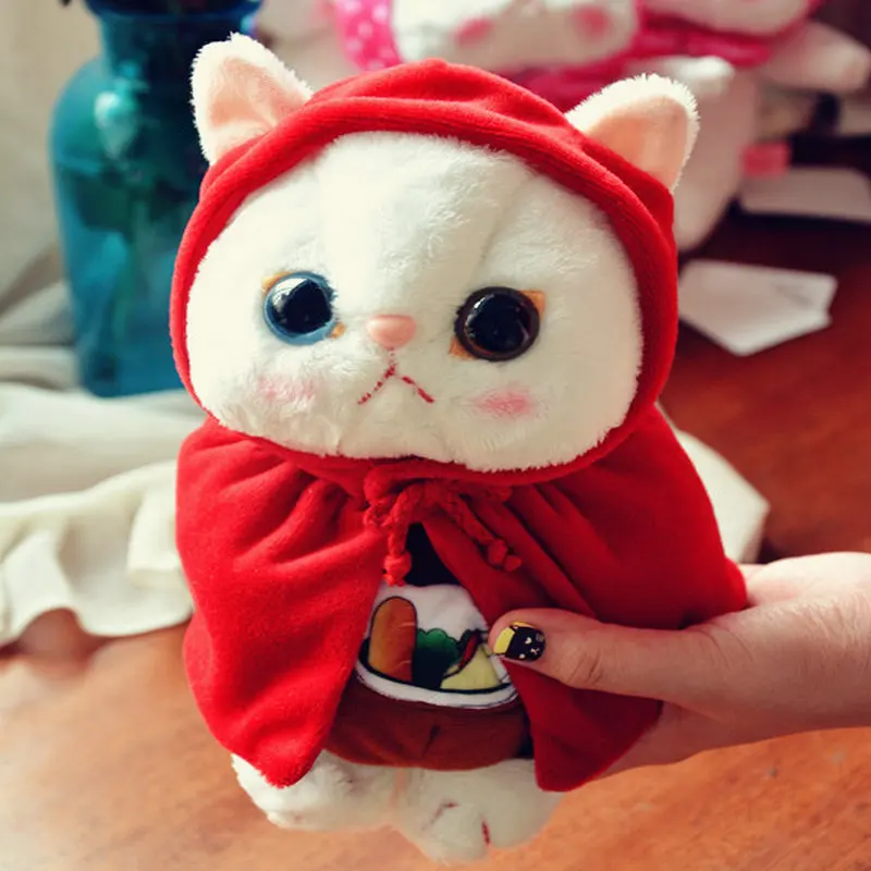

Big Eyes Garfield Cat With Superman suitting Korea stuffed cat toys for baby birthday present Super cute cartoon choo Cat