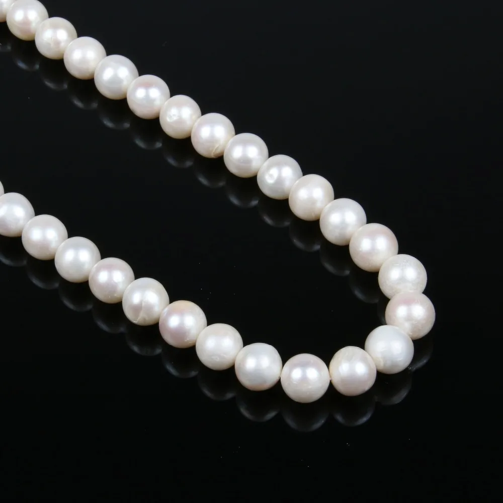 

Natural Freshwater Pearl Beads High Quality 38cm Punch Loose Beads for DIY Women Elegant Necklace Bracelet Jewelry Making