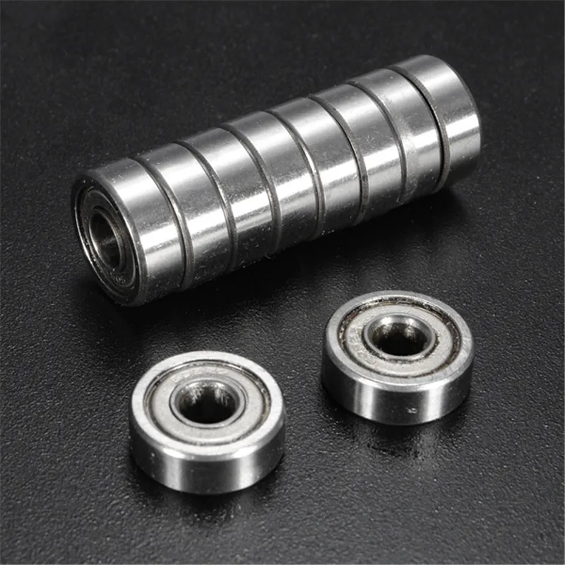NEW 10 Pcs Miniature Bearing 605Zz 5 X 14 X 5Mm R-1450ZZ Shielded Miniature Metal Sealed Metric Radial Ball Bearing 605-Zz