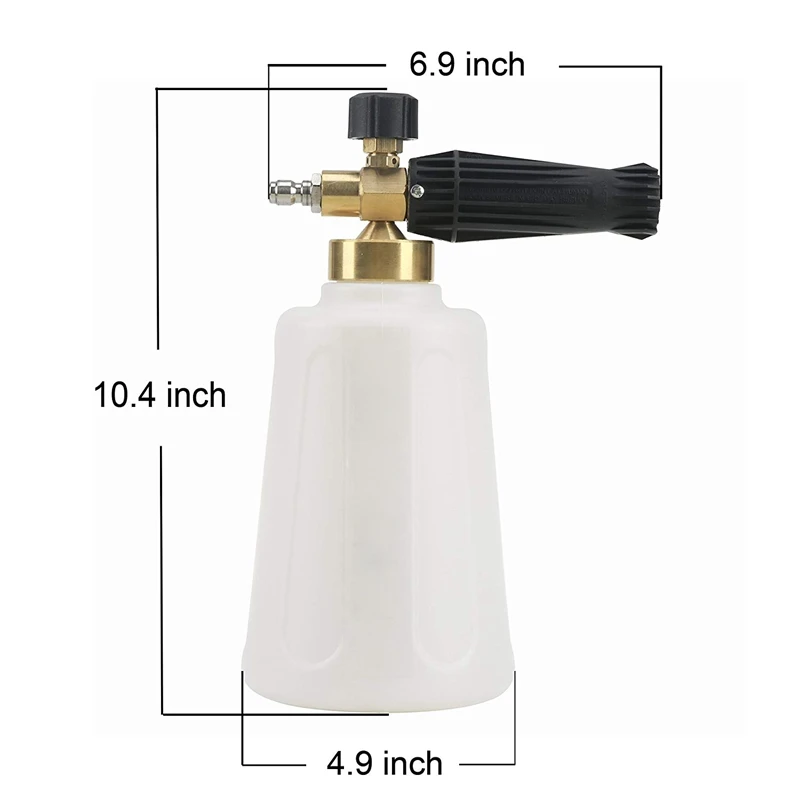 Pressure Washer Foam Cannon For Car Wash, Snow Foam Lance, Additional Orifice Nozzle 1.1Mm, 1/4 inch