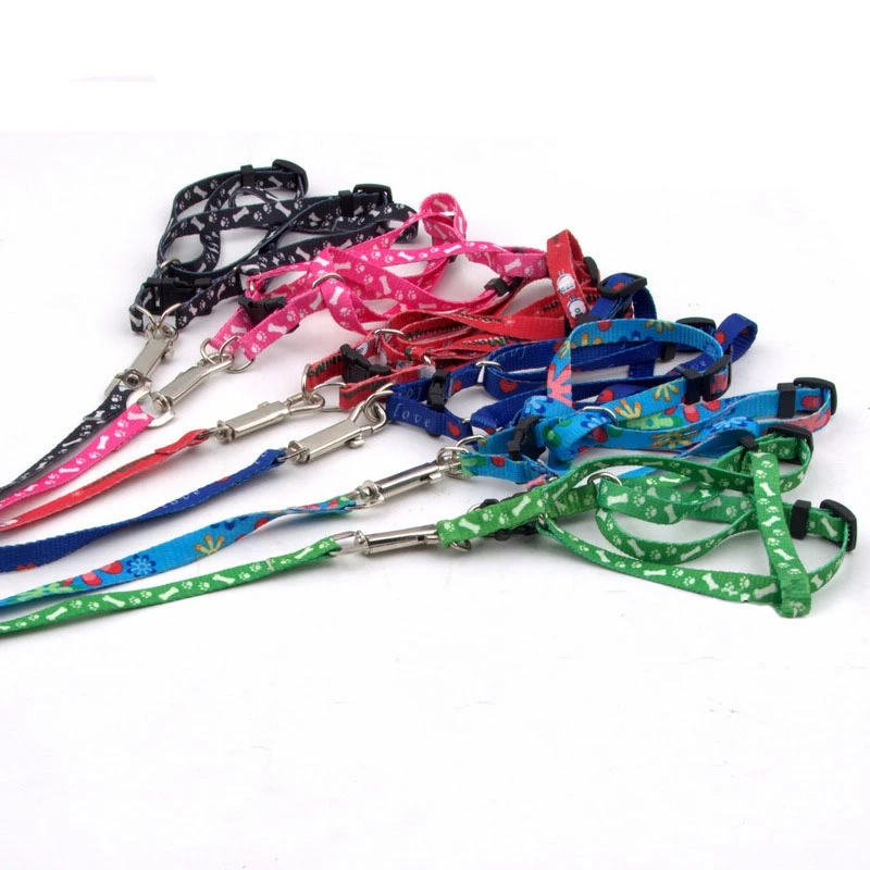 Веревочные ошейники и поводки для собак кошек 10 цветов Легко регулируемые