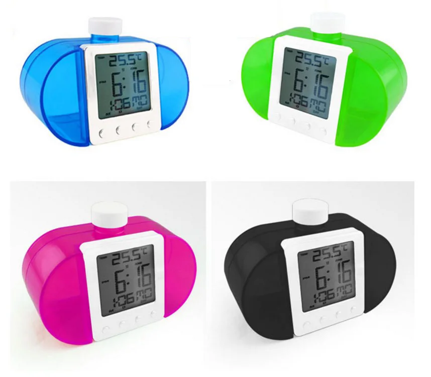 Buy Creative Water Powered Clock With Time Temperature