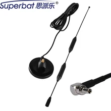 Superbat 11dBi 3g антенна бустер 824-960/1920-2170 мГц Omni антенны с магнитным основанием CRC9 Мужской Угловые разъем