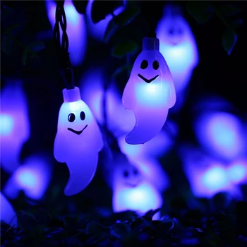 

Solar Powered String Light Outdoor Lighting 6M 30Leds Ghost Waterproof Garden Patio Yard Halloween Party Decor Lamps Christmas