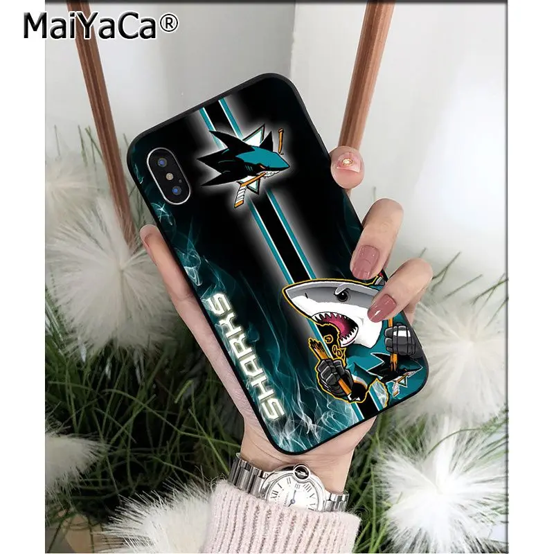 MaiYaCa Сан-Жозе акулы высокое качество чехол для телефона iPhone X XS MAX 6 6s 7 7plus 8 8Plus 5 5S SE XR - Цвет: A2