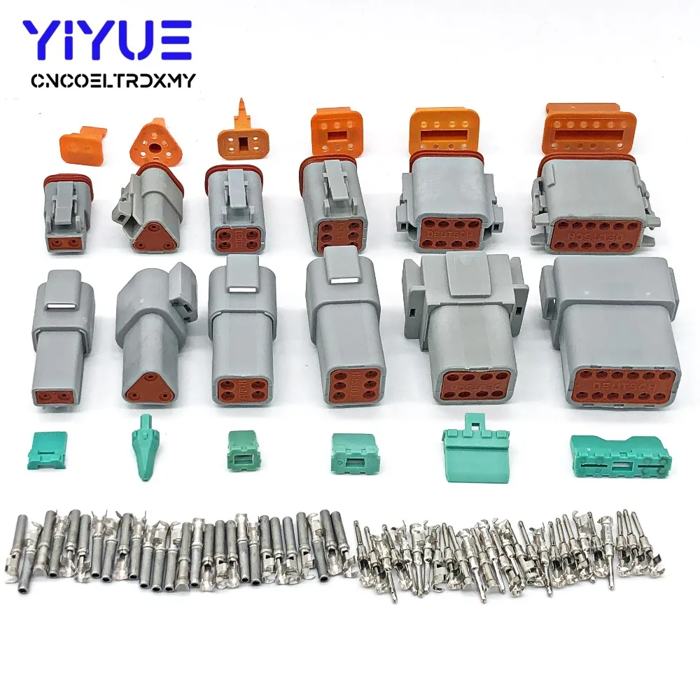 Deutsch DT Series Connector Waterproof Electrical Plug DT06/DT04 2/3/4/6/8/12 Pin Engine/Gearbox For Car Bus Motor Truck цена Deutsch DT Series Connector Waterproof Electrical Plug DT06/DT04 2/3/4/6/8/12 Pin Engine/Gearbox For Car Bus Motor Truck цены онлайн
