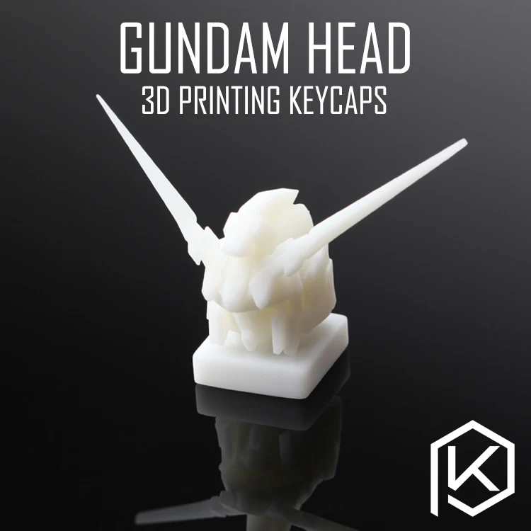 Новинка блестящие колпачки для ключей 3d печать пла gundam пользовательская