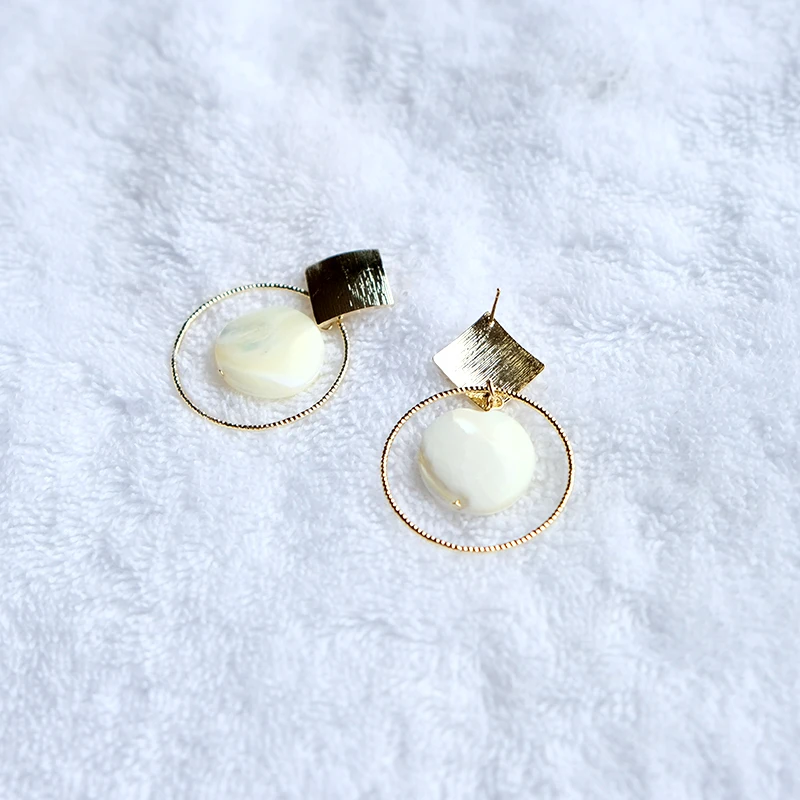 

women big rings fashion network hang earrings 2019 pendant korean white shell earrings for jewelry fashion jewelry wedding gift