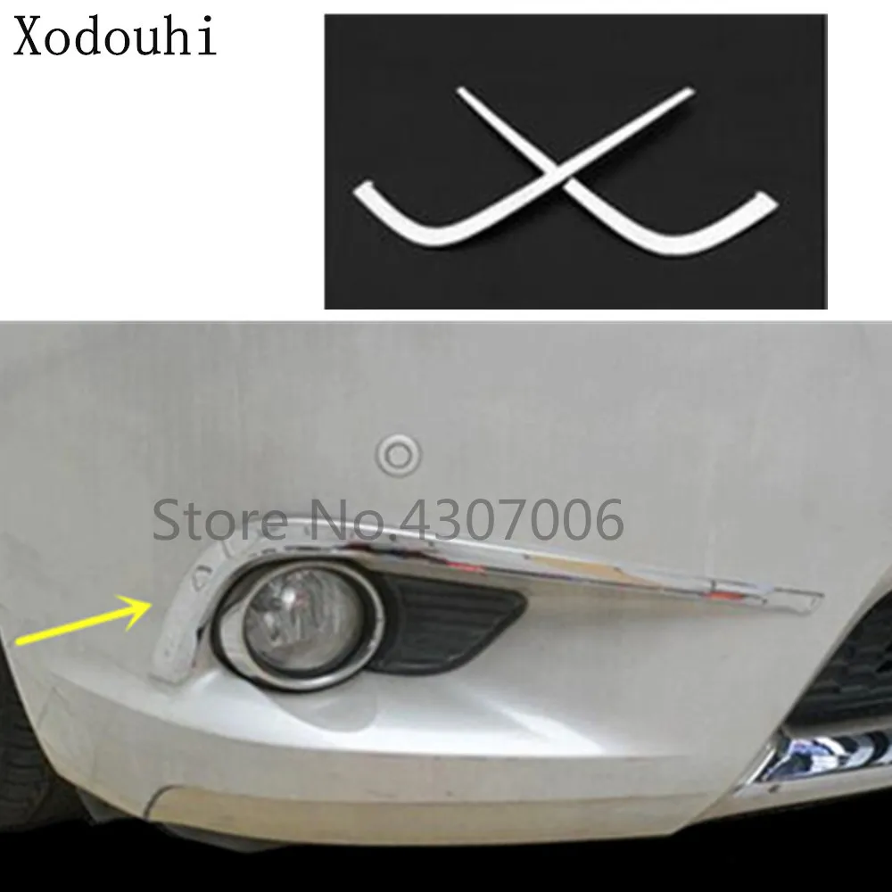 

Car body head front fog eyebrow trim light lamp frame stick ABS Chrome cover 2pcs For Toyota Sienna 2015 2016 2017 2018