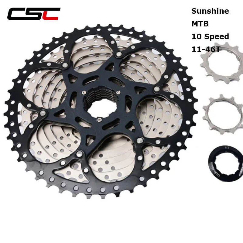 CSC Sunshine 10 скоростей 10s 11 46T широкое соотношение маховик|Храповик велосипеда| |