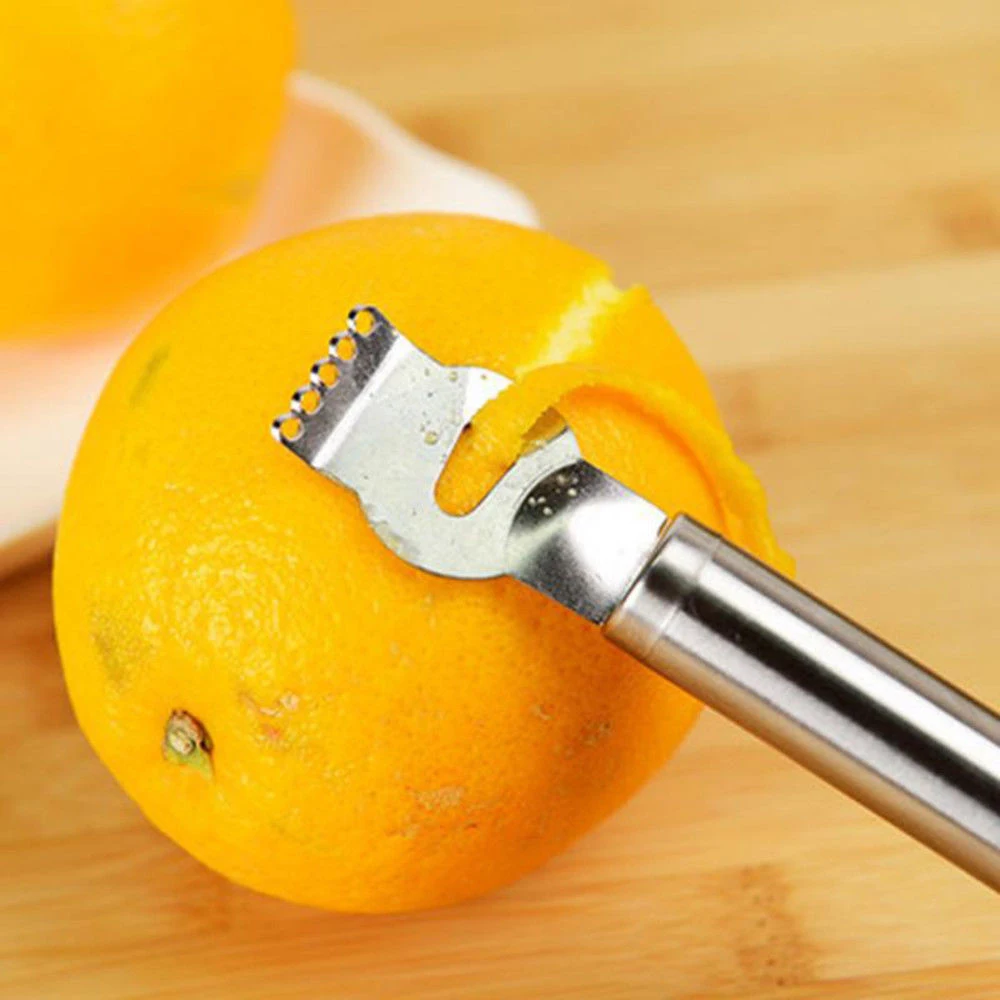 Новая нержавеющая сталь фрукты Peelers Лимон Апельсин зестер терка из нержавеющей стали ручки извести Zest инструмент для очистки