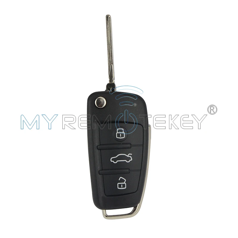 Flip car remote key 8P0 837 220 D for Audi A3 TT 2006 2013 434 mhz