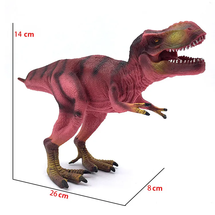 Размер L реалистичный Парк Юрского периода Динозавр тираннозавр рекс спинозавр саичания кентрозавр ТПР мягкая модель фигурка игрушка для детей - Цвет: Tyrannosaurus Rex