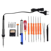 Пирография Инструмент 110 В/220 В 60 Вт дровяной ручки Комплект паяльник набор инструментов дровяной припоя ручка с 5 советов