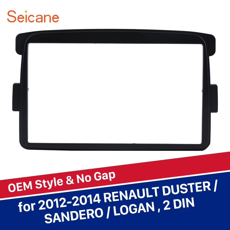 

Seicane refitting 2 Din Car Auto Stereo Interface Panel Cover Kit Frame Fascia for 2012-2014 RENAULT DUSTER SANDERO LOGAN